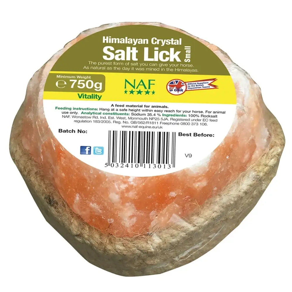 NAF Himalayan Salt Lick 750g Salt Licks Barnstaple Equestrian Supplies