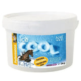 White plastic tub of naf ice cool fast acting instant cooling clay with witch hazel for hour cooling relief 3kg
