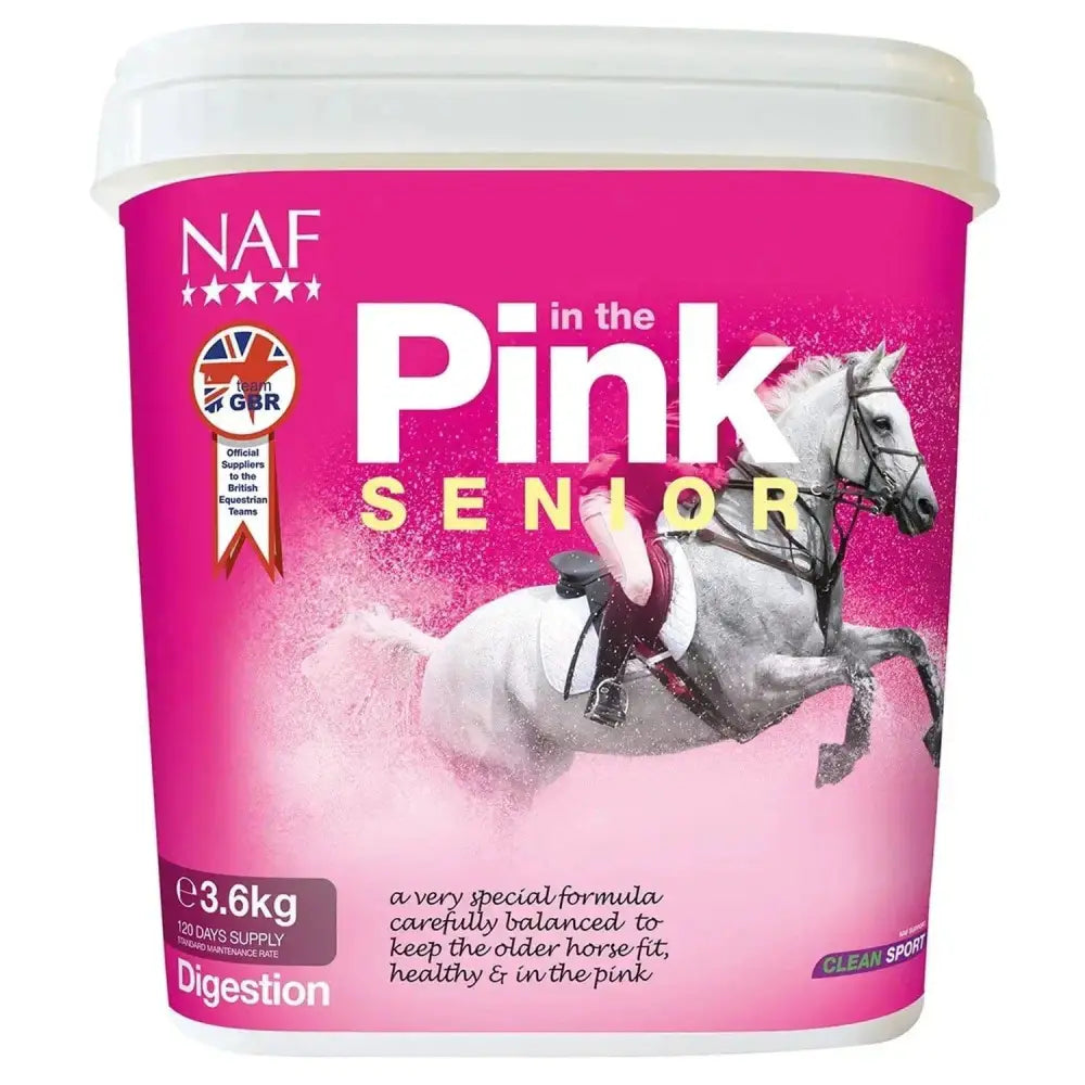 NAF In The Pink Senior 3.6Kg Veteran Horse Supplements Barnstaple Equestrian Supplies