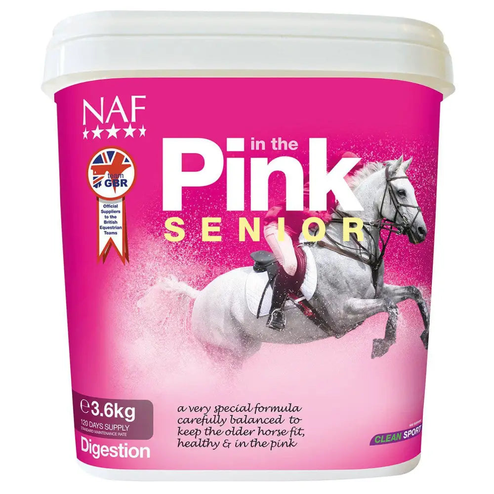 NAF In The Pink Senior 900g Veteran Horse Supplements Barnstaple Equestrian Supplies