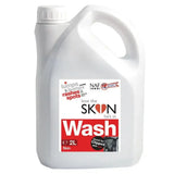 White plastic jug with screw-on cap and handle labeled NAF love the skin hes in premium natural skin wash for horse skin care
