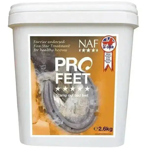 NAF Pro Feet Powder Hoof Support 2.5Kg Horse Hoof Supplements Barnstaple Equestrian Supplies