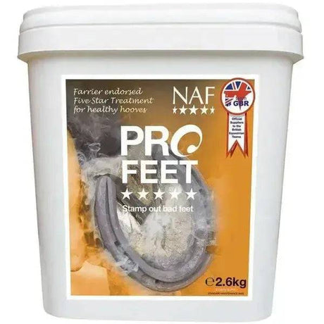 NAF Pro Feet Powder Hoof Support Horse Supplements 2.5Kg Barnstaple Equestrian Supplies