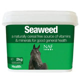 Green labeled naf seaweed container 2kg cereal-free horse hoof supplements with trace elements for horse health