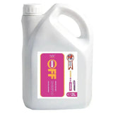 White plastic jug with handle and pink label for naf show off shampoo horse shampoos that cleans deeper and shines brighter