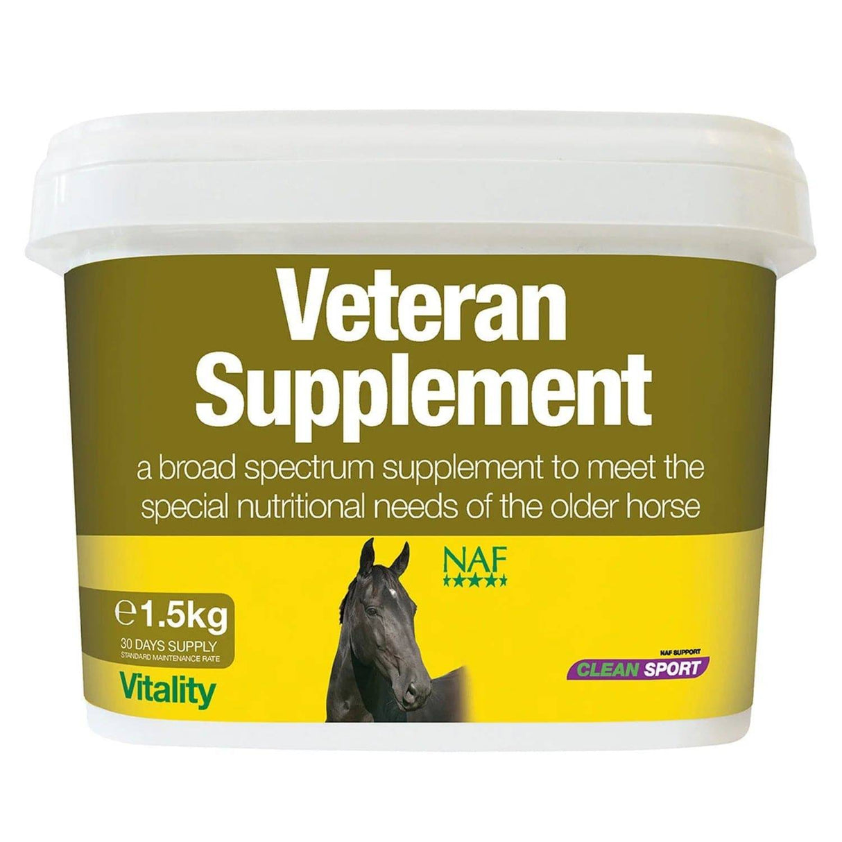 NAF Veteran Supplement Horse Supplements 1.5 Kg Barnstaple Equestrian Supplies