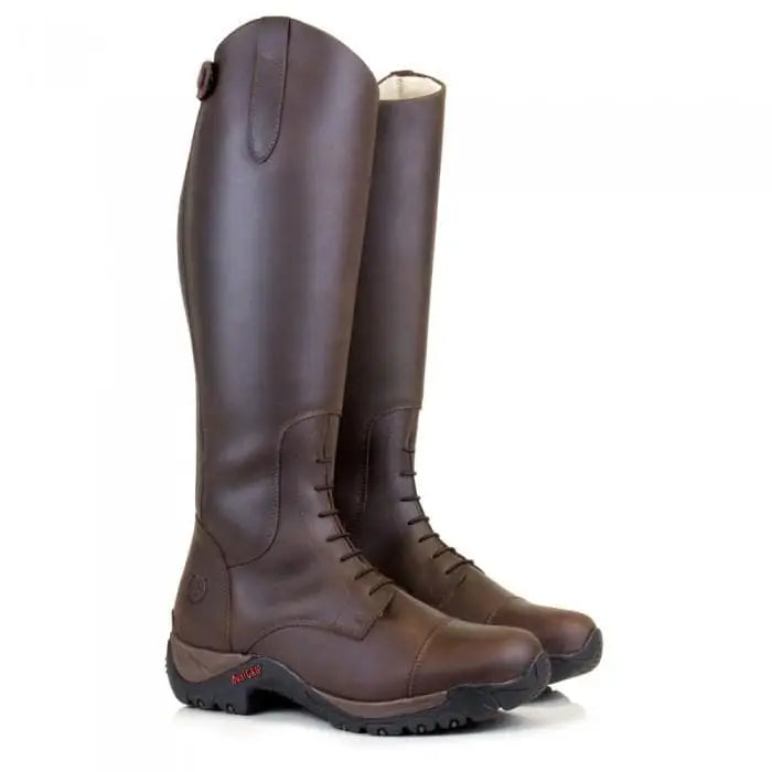 Bareback Footwear Nebraska Wool-lined Long Riding Field Boots - Brown EU 36 - UK 3 Long Boots