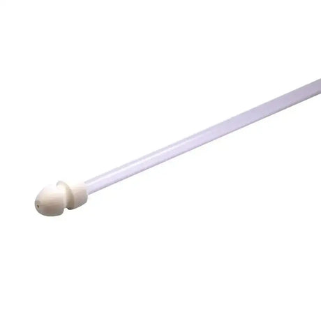 White plastic cable tie with rounded bulbous head for securing neogen catheter foam in sow gilt foam catheter use