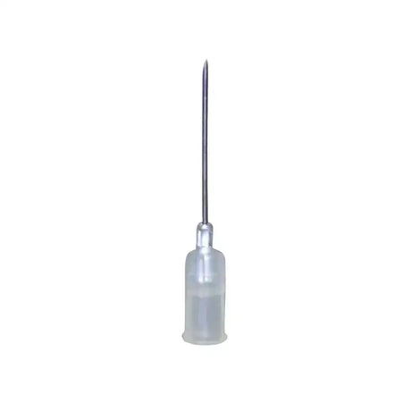 Clear neogen disposable needles 25g polypropylene hub with metallic slender tip for young animal administration