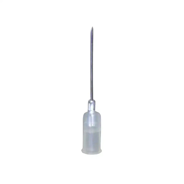 Clear neogen disposable needles 25g polypropylene hub with metallic slender tip for young animal administration