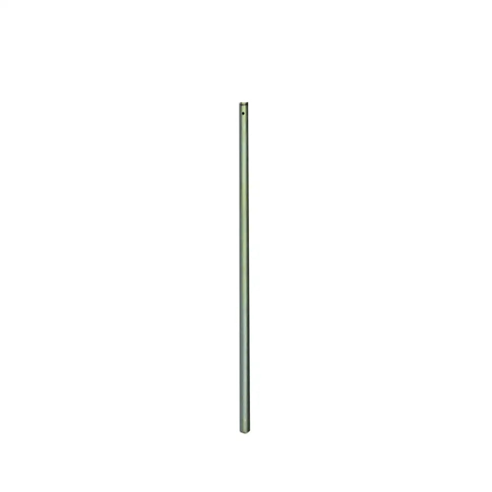 Silver-colored metal neogen ideal calf puller rod with smooth cylindrical surface and small hole near the top