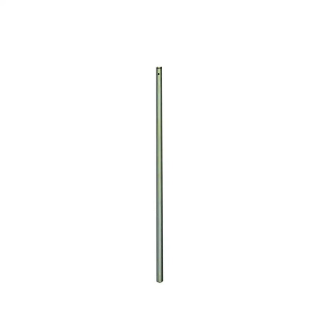 Silver-colored metal neogen ideal calf puller rod with smooth cylindrical surface and small hole near the top