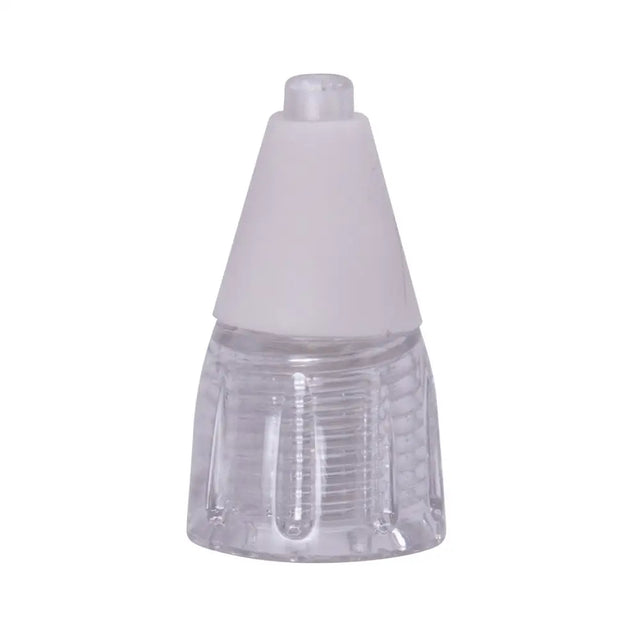 Clear plastic neogen mist sprayer with white conical top and textured translucent base from prima line