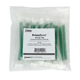 Green and white primabond 2b tips in clear plastic pack for neogen primabond claw adhesive end mixing use