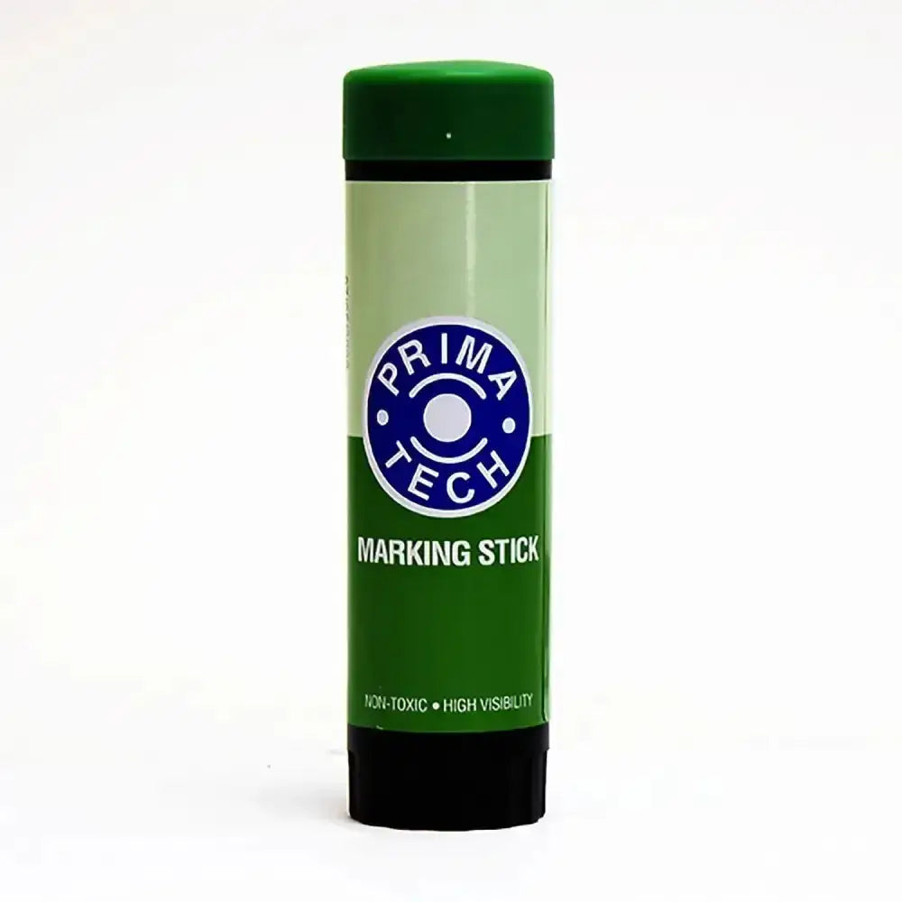 Green and black neogen retractable marking stick with blue logo features a twistable plastic dispenser for efficient animal marking