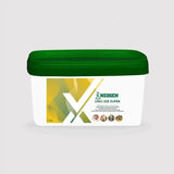 White plastic container with green lid and yellow-green design labeled neogen viroxide super broad-spectrum powder disinfectant