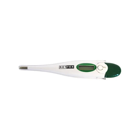 White and green nette x agri digital thermometer with sleek ergonomic design for accurate temperature reading in degrees centigrade