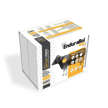 White and orange box of nettex agri endurabol biotin cattle trace element vitamin supplements for single point erosion