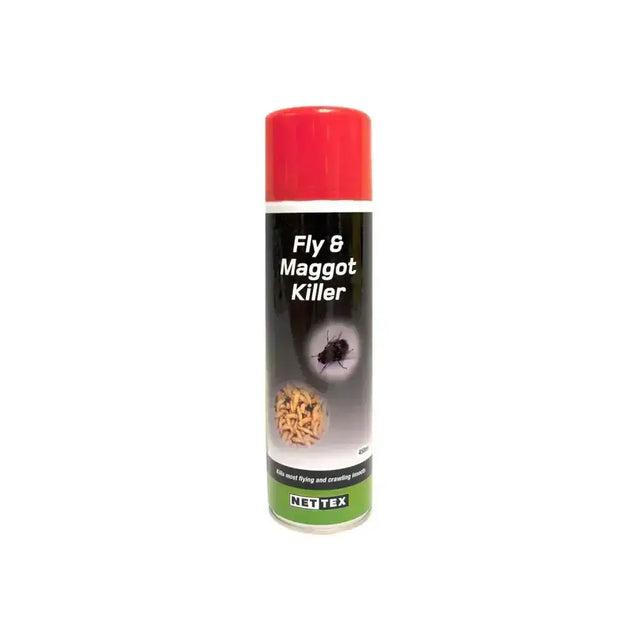 Red-capped nettex agri fly fast acting insecticidal spray fly and maggot killer aerosol can for quick pest control