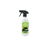 White plastic spray bottle with black nozzle and green label showing a cow silhouette labeled nettex agri iodine 10 percent solution pump superior quality strong iodine