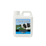 White plastic jug with handle and cap labeled keto gold by nettex nutrition for agri keto gold glucogenic energy source