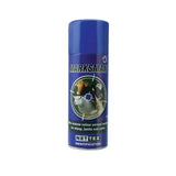 Blue cylindrical aerosol can of nettex agri marksman ultra intense colour spray for reliable sheep marking in british wool marketing