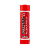 Red cylindrical nettex agri marksman wax stick marker with white label for temporary identification requirements