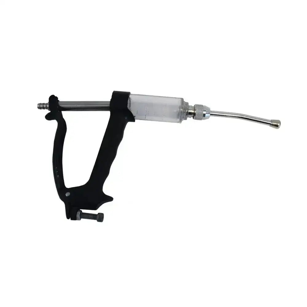 Black plastic and metal nettex agri premium metal drench gun cattle with clear barrel for liquid measurement