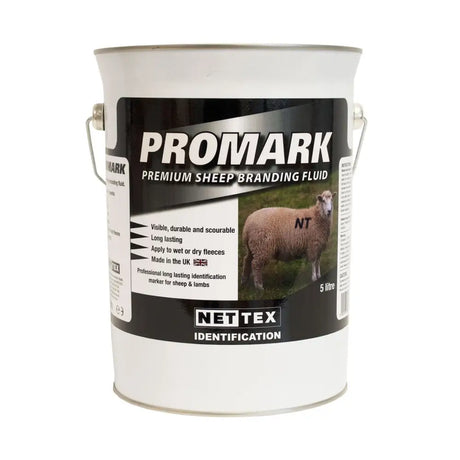 Nettex Agri Promark Branding Fluid 5 Litre Black Barnstaple Equestrian Supplies