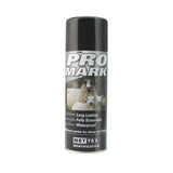 Black aerosol can of Nettex Agri Promark fully scourable professional marker for sheep and lamb identification