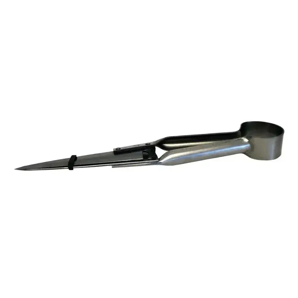 Stainless steel nettex agri sheep single bow shears with polished finish and black rubber grip perfectly designed dagging