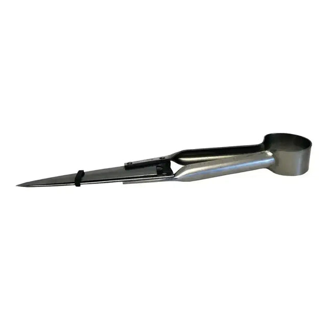 Stainless steel nettex agri sheep single bow shears with polished finish and black rubber grip perfectly designed dagging