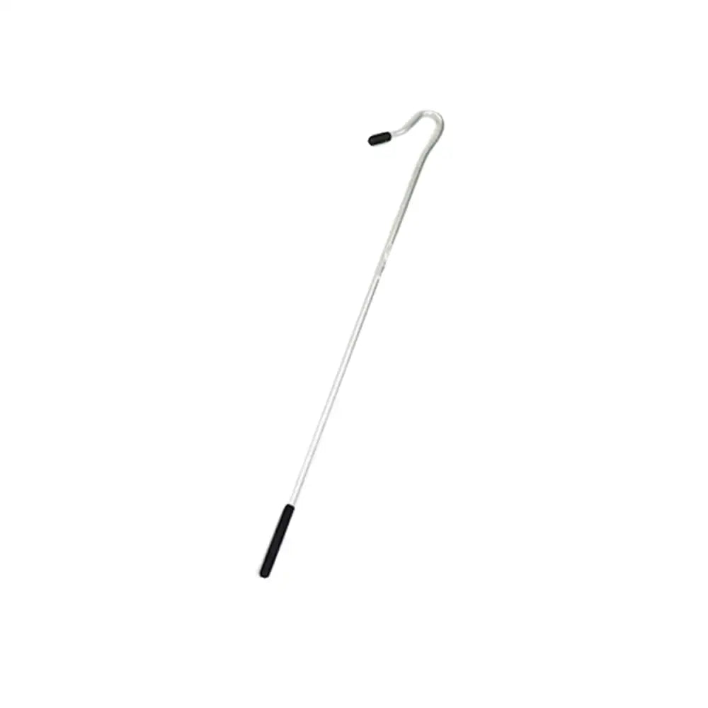 Silver metal nettex agri shepherds crook with black rubberized grips robustly designed shepherds crook tool