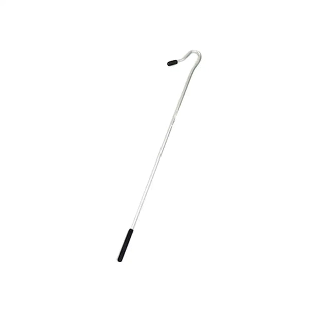 Silver metal nettex agri shepherds crook with black rubberized grips robustly designed shepherds crook tool