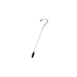 Silver metal nettex agri shepherds short neck alloy with black rubberized grips robustly designed shepherds crook