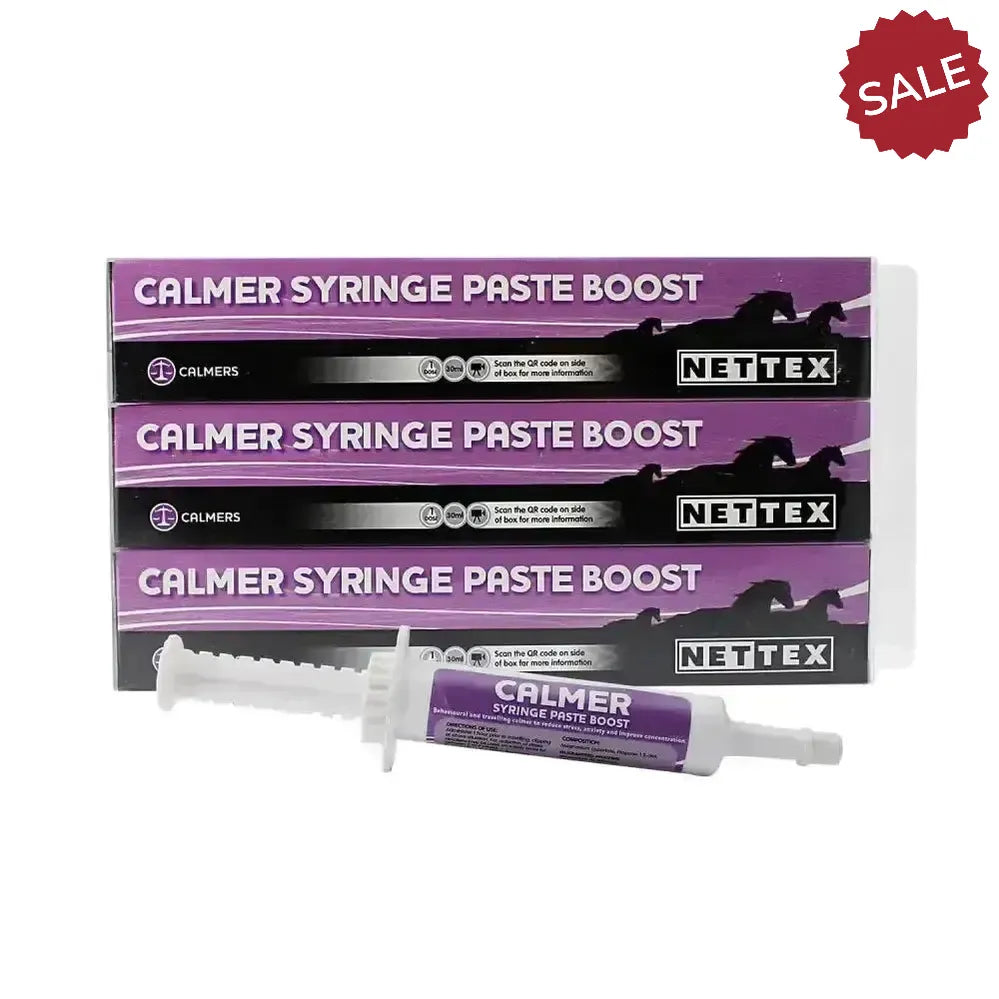 Nettex Equine Calmer Syringe Paste Boost 3 x 30 ml Calmers For Horses