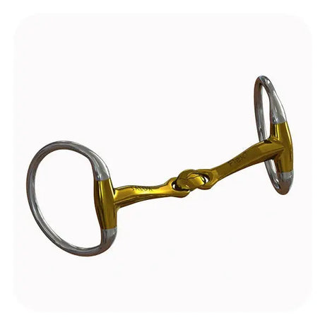 Gold-colored schule turtle tactio eggbutt with silver-toned rings and polished metallic finish specifically engineered for control