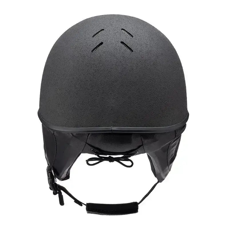 New charles owen race ii riding hat in black matte finish with ventilation slots designed for racing skull vg1 01-040 2014-12
