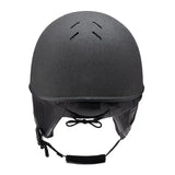 New charles owen race ii riding hat in black matte finish with ventilation slots designed for racing skull vg1 01-040 2014-12