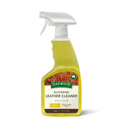 Oakwood Glycerine Leather Cleaner Spray 500ml Leather Cleaner Barnstaple Equestrian Supplies