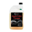 A white plastic bottle of omega apple cider vinegar with black cap and amber liquid for keeping joints healthy