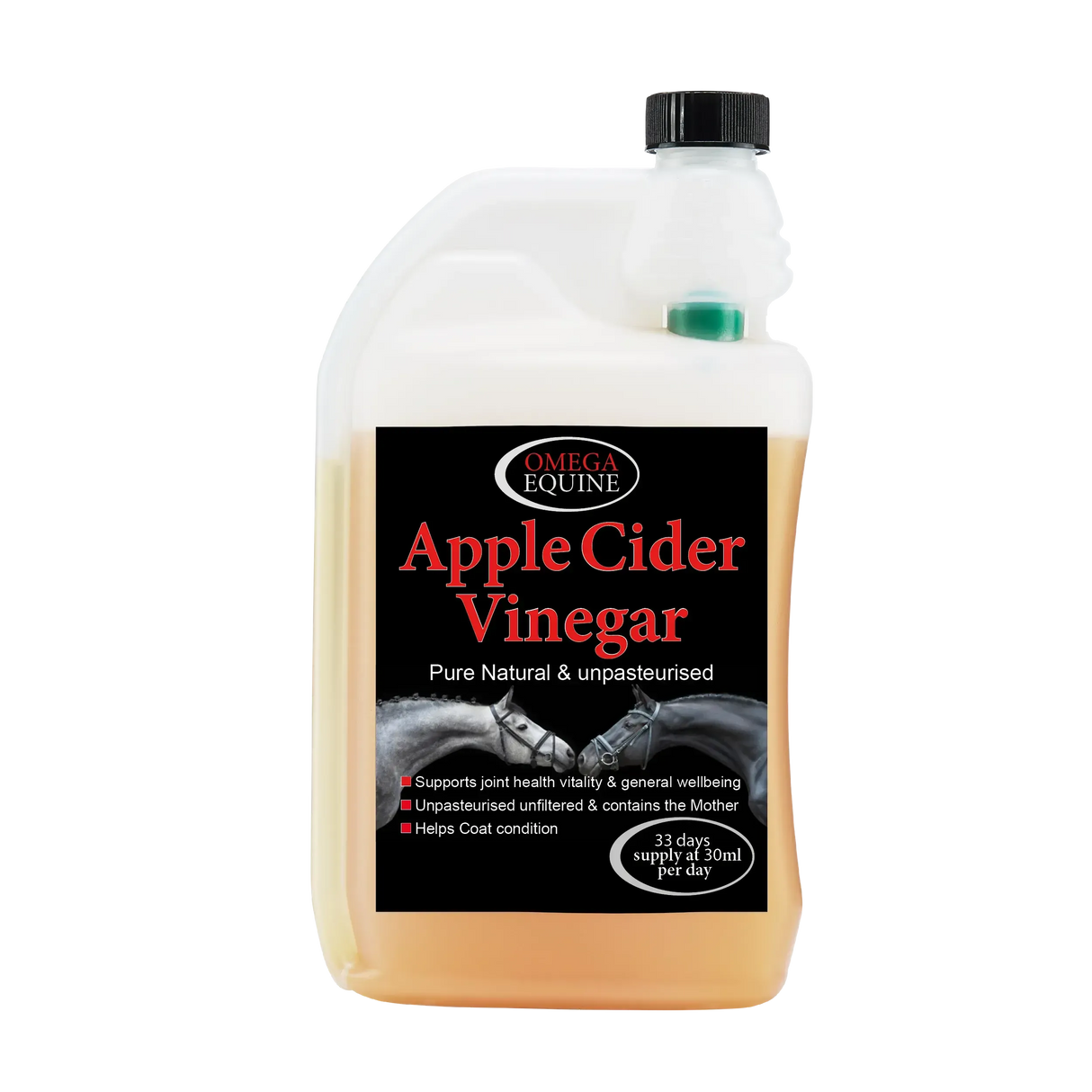 Omega Apple Cider Vinegar 1 Litre Equine Joint Supplements