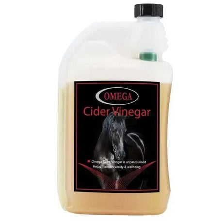 Omega Apple Cider Vinegar 1 Litre Omega Equine Horse Supplements Barnstaple Equestrian Supplies