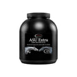 Black plastic container of omega asu extra 3kg supplement with avocado soybean unsaponifiables for equine joint health