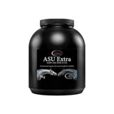 Black plastic container of omega asu extra 3kg supplement with avocado soybean unsaponifiables for equine joint health
