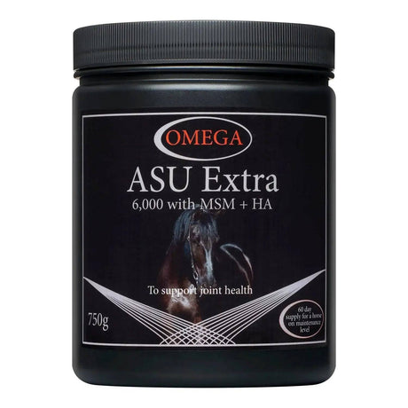 Omega ASU Extra 750g Omega Equine Horse Supplements Barnstaple Equestrian Supplies