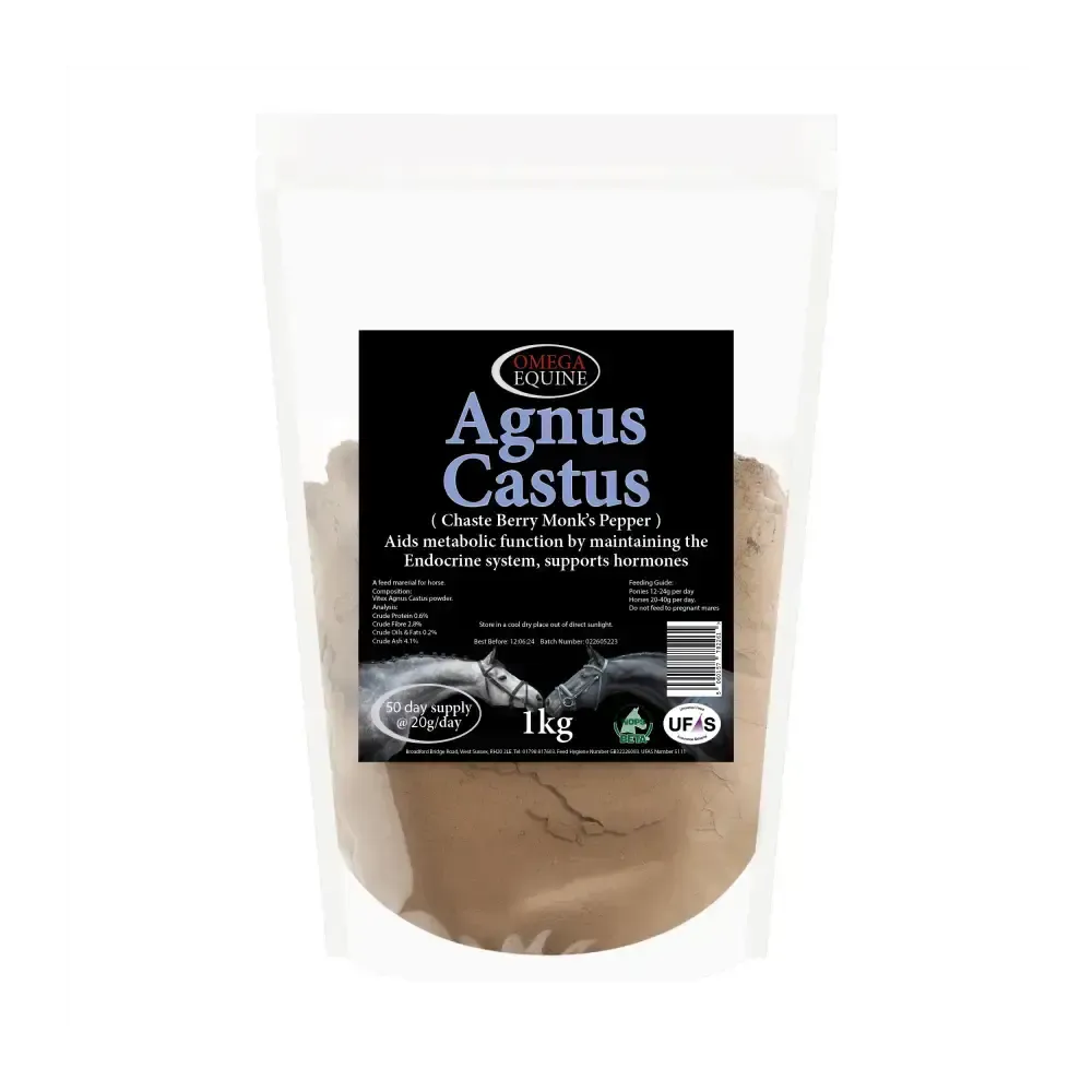 Omega Equine Agnus Castus 1kg Horse Hormonal Supplements