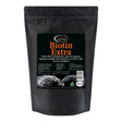 Black resealable pouch of omega equine biotin extra supplement for horses helps with trouble holding shoes