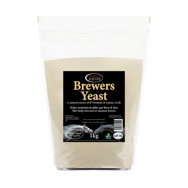Omega Equine Brewers Yeast-1kg-Gut Balancers For Horses-Omega Equine-Barnstaple Equestrian Supplies Tack Shop