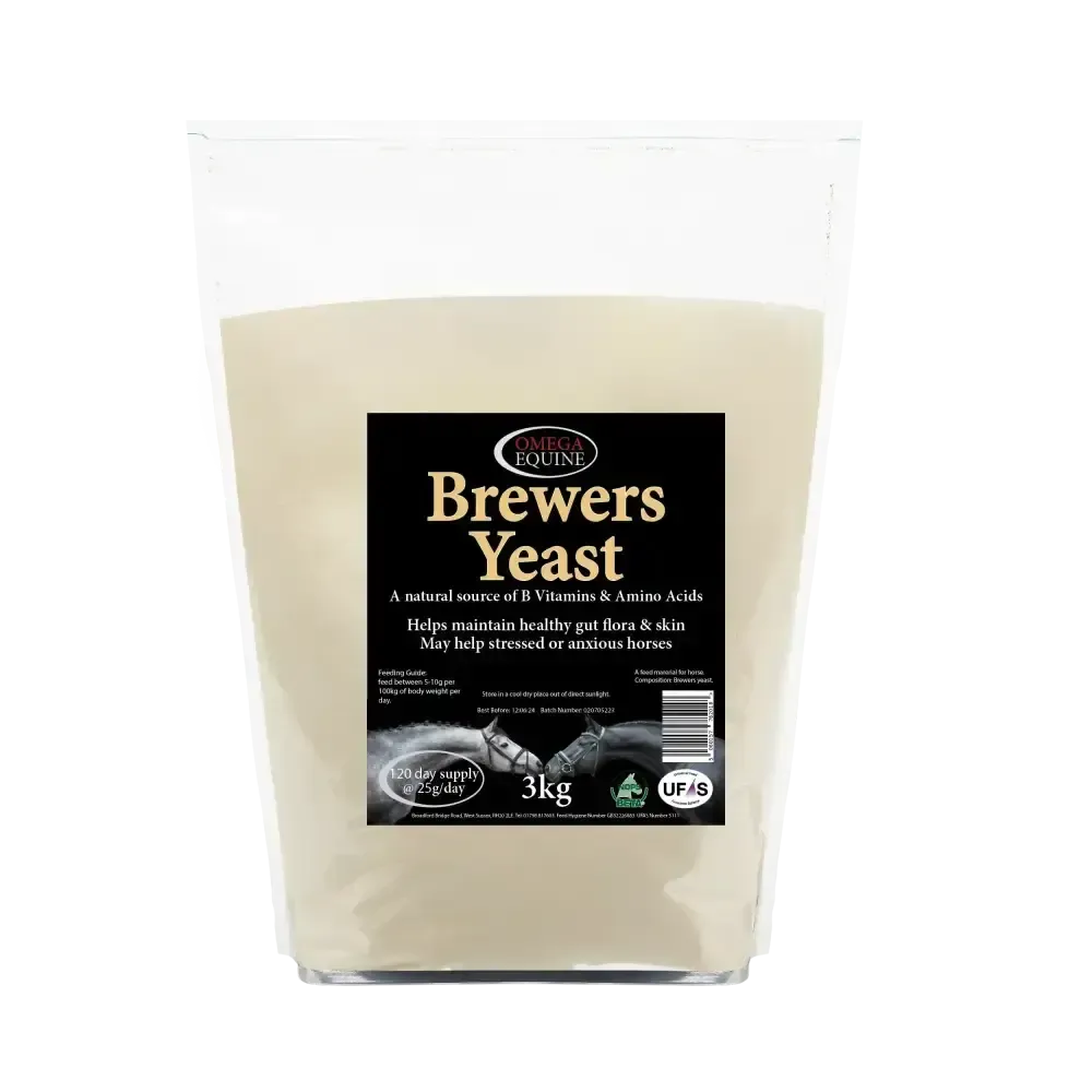 Omega Equine Brewers Yeast 3kg Gut Balancers For Horses